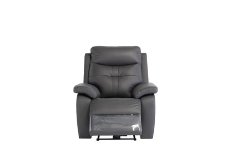 Earth Collection Recliners Charcoal Novona Leather Electric Reclining Chair