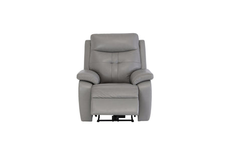 Earth Collection Recliners Grey Novona Leather Electric Reclining Chair