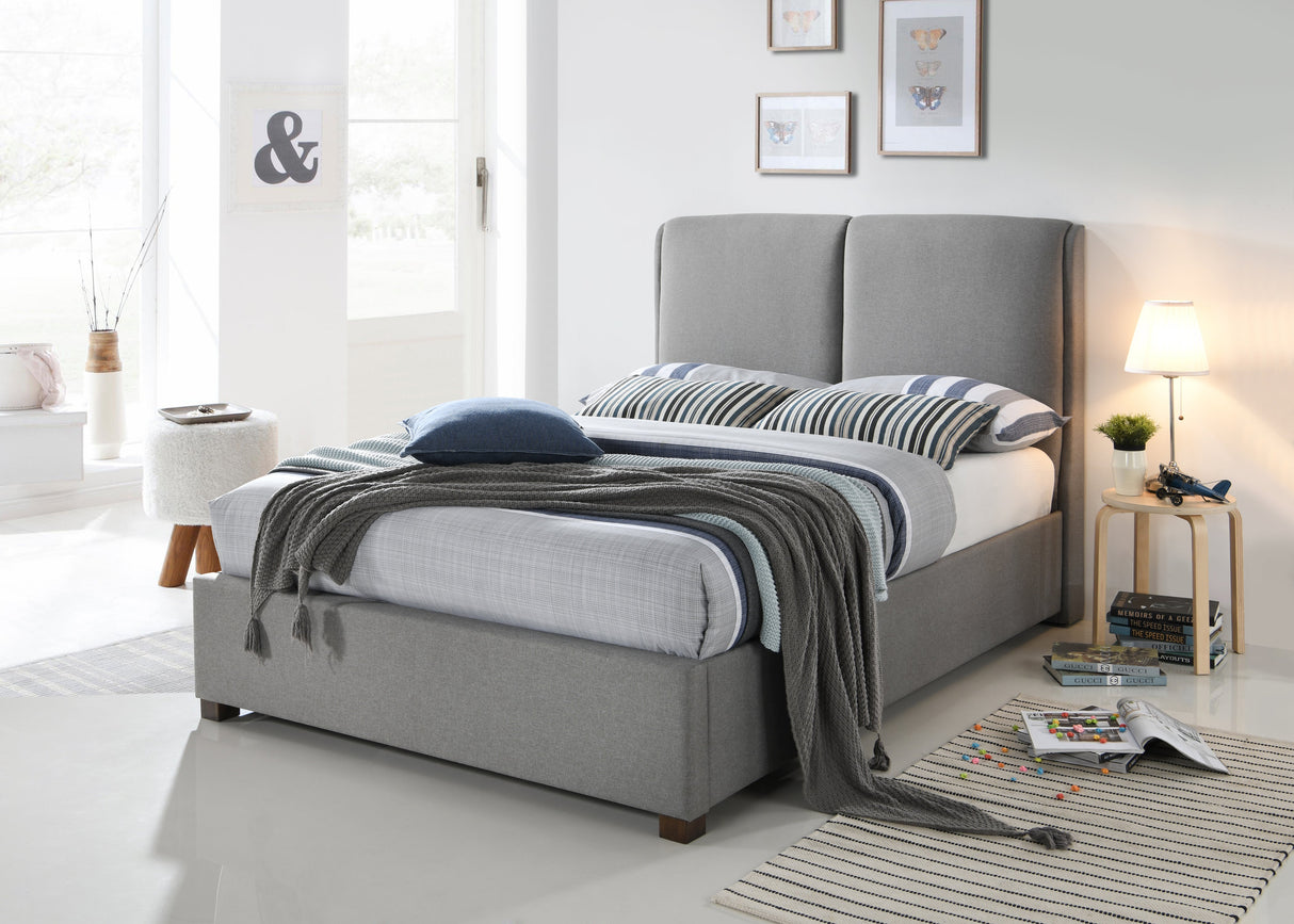 Time Living Bed Frame Double 135cm / Light Grey Oakland Fabric Bed Frame