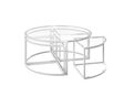 Torelli Coffee Table Set DefaultTitle Omari Glass Grande Coffee Table Set