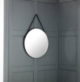 Julian Bowen Mirror Opera Round Pewter Mirror