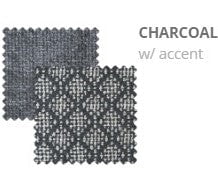 Lebus Corner Sofa Lyon Charcoal / Oak Oscar Left Hand Facing Corner