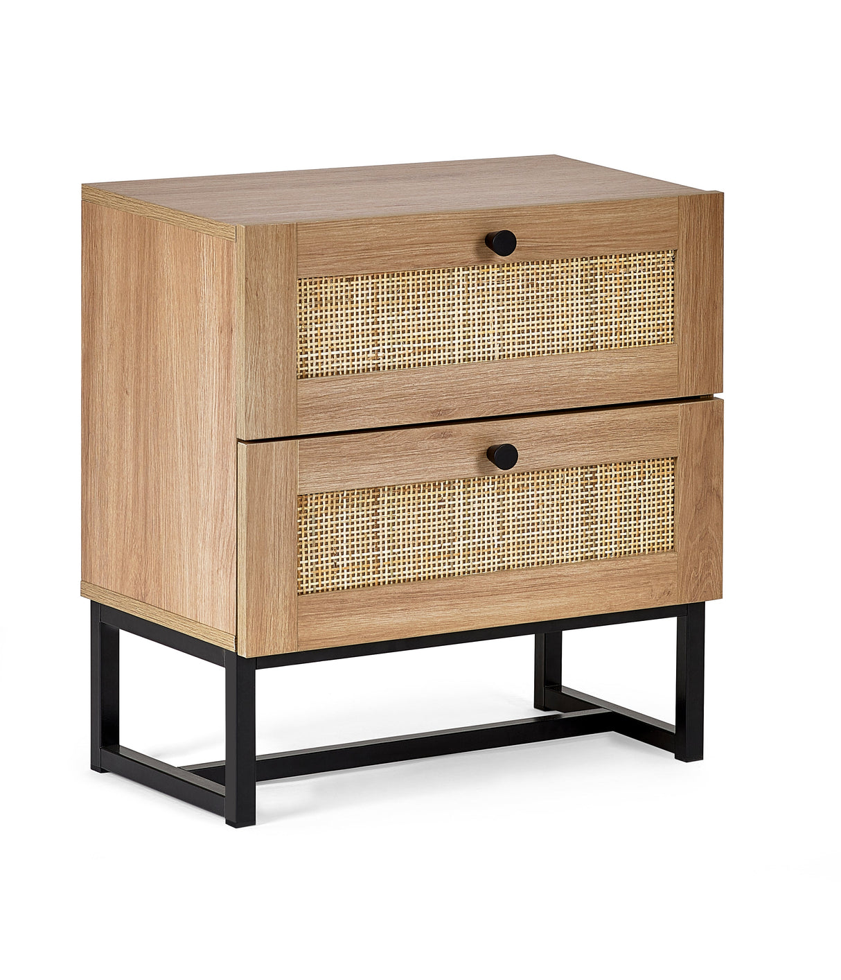Julian Bowen Bedside Padstow 2 Drawer Bedside - Oak