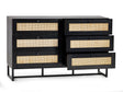 Julian Bowen Chests Padstow 6 Drawer Chest - Black