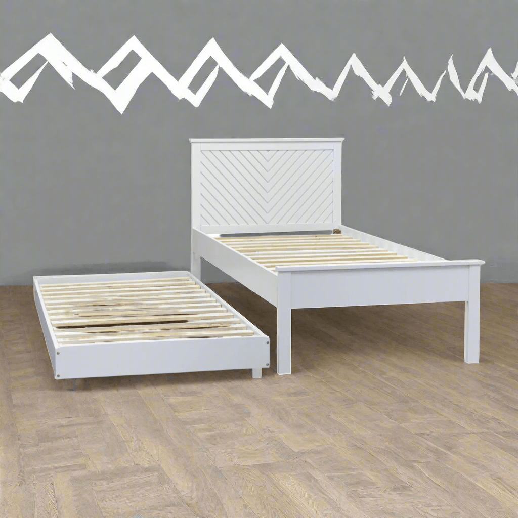 Kyoto Bed DefaultTitle Painted Chevron Guest Bed