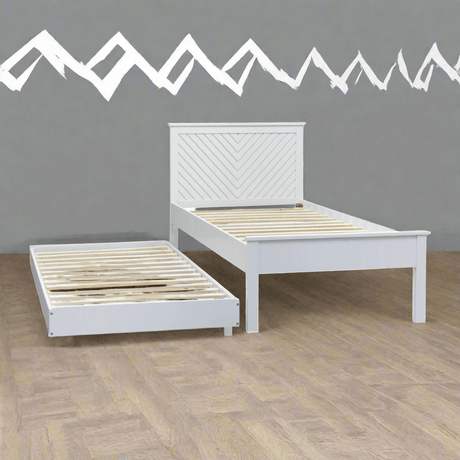 Kyoto Bed DefaultTitle Painted Chevron Guest Bed
