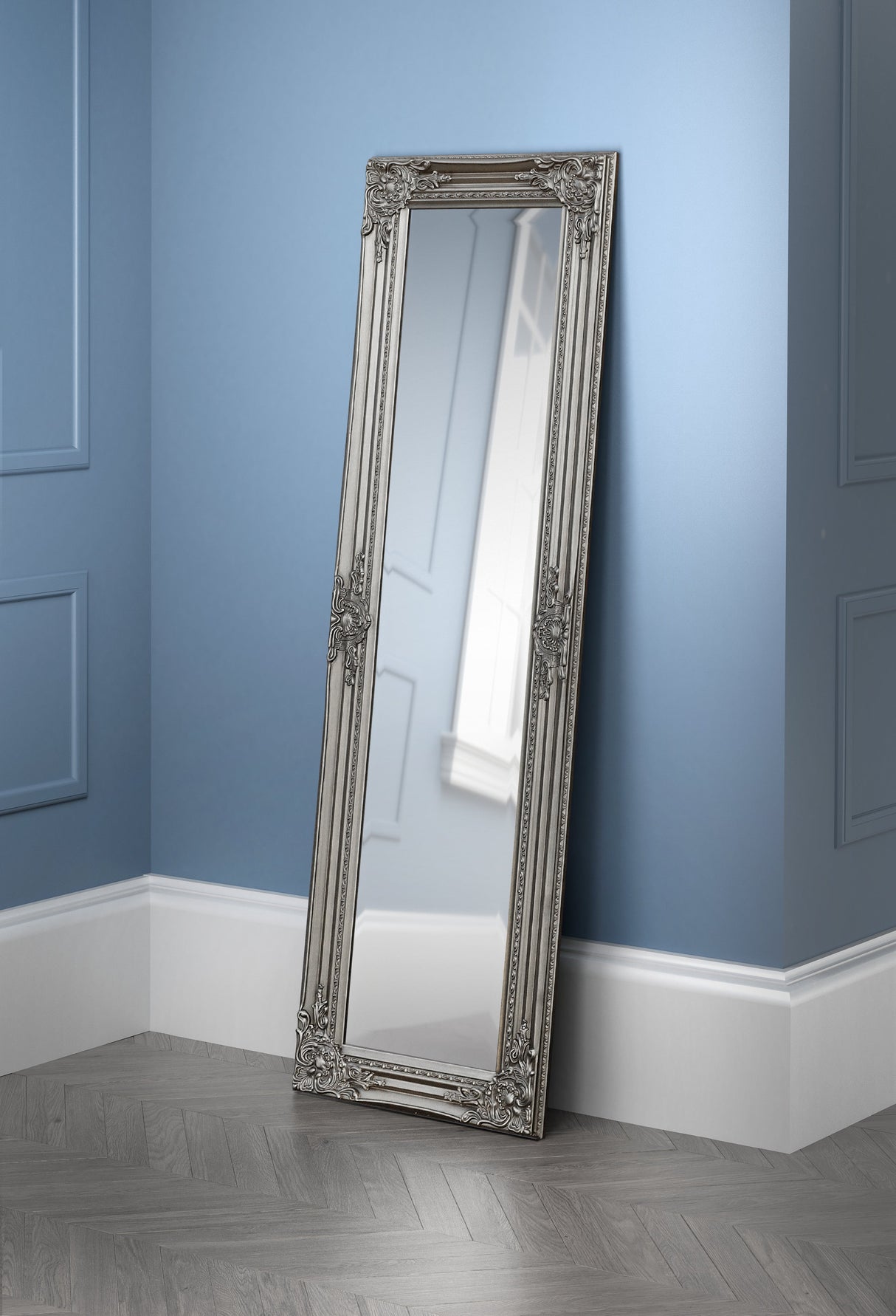 Julian Bowen Mirror Palais Pewter Dress Mirror