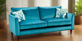 Lebus 3 Seater Sofa Peacock / Oak Pasha 3 Seater Sofa