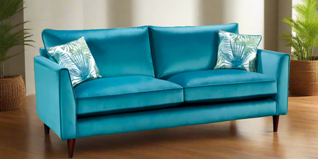 Lebus 3 Seater Sofa Peacock / Oak Pasha 3 Seater Sofa