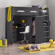 Julian Bowen Anthracite Pegasus High Sleeper - Julian Bowen