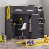 Julian Bowen Anthracite Pegasus High Sleeper - Julian Bowen