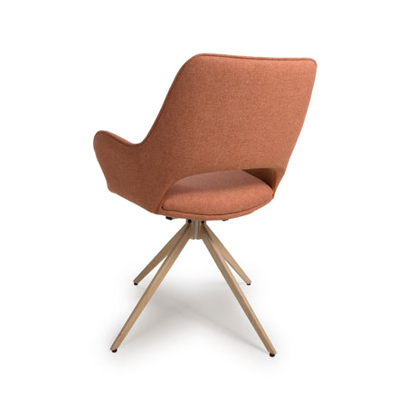 Furniture Link Dining Chair Perth Easy Clean Brick Fabric Swivel Chair (Sold in Pairs)