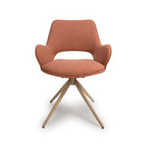 Furniture Link Dining Chair Perth Easy Clean Brick Fabric Swivel Chair (Sold in Pairs)