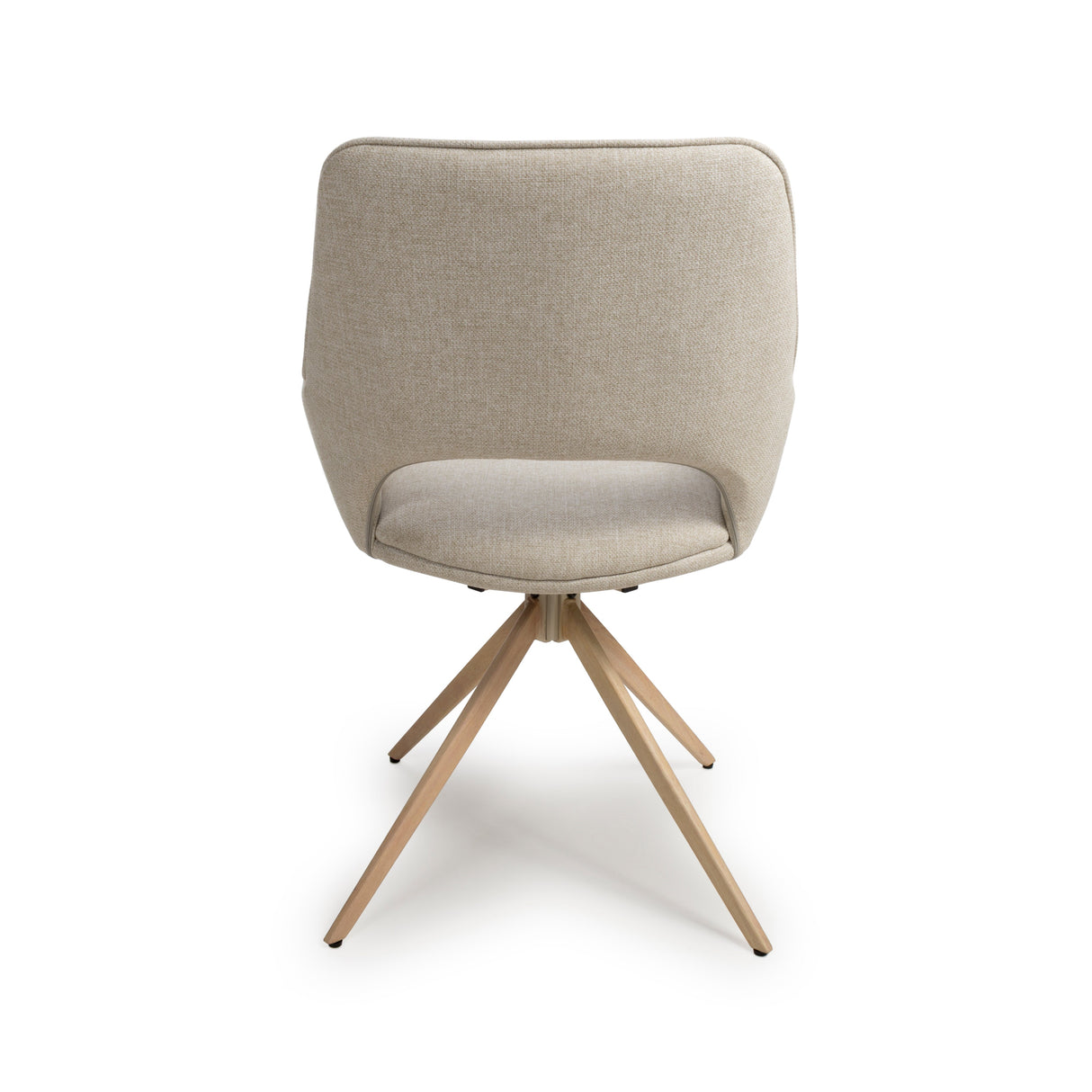 Furniture Link Dining Chair Perth Easy Clean Natural Fabric Swivel Chair (Sold in Pairs)