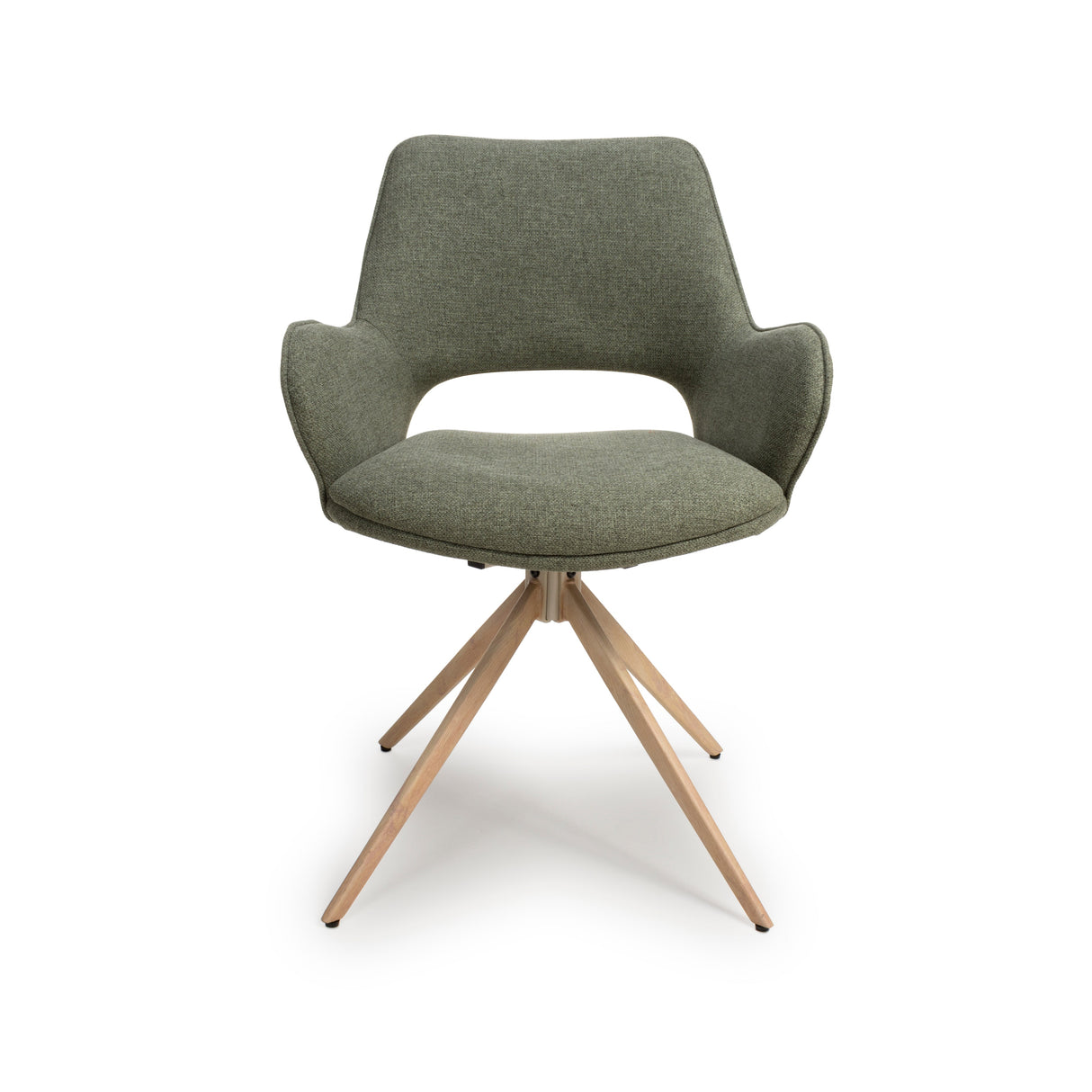 Furniture Link Dining Chair Perth Easy Clean Sage Fabric Swivel Chair (Sold in Pairs)