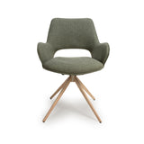 Furniture Link Dining Chair Perth Easy Clean Sage Fabric Swivel Chair (Sold in Pairs)