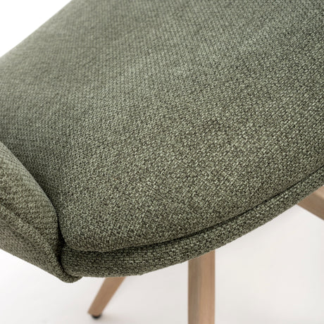Furniture Link Dining Chair Perth Easy Clean Sage Fabric Swivel Chair (Sold in Pairs)