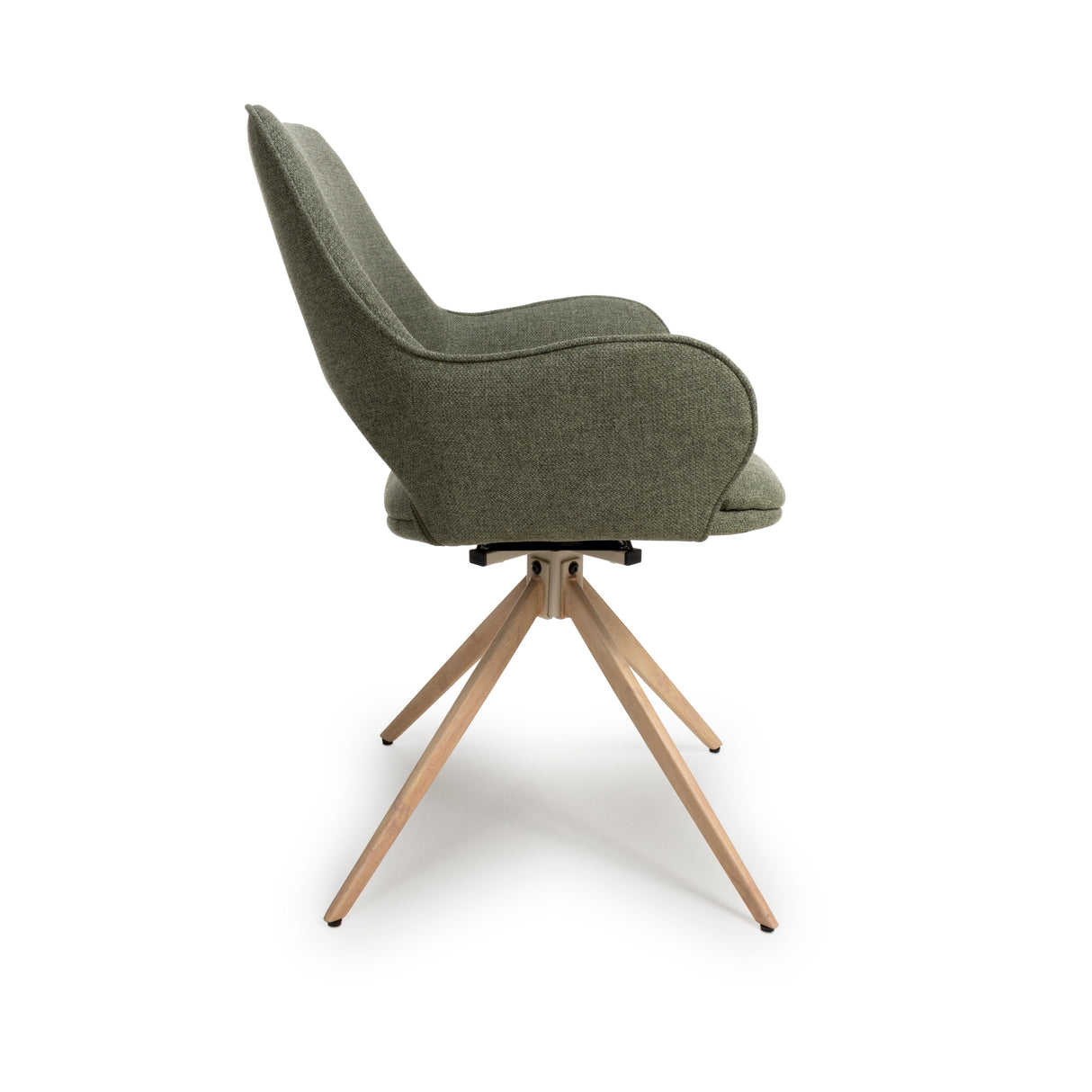 Furniture Link Dining Chair Perth Easy Clean Sage Fabric Swivel Chair (Sold in Pairs)
