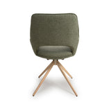 Furniture Link Dining Chair Perth Easy Clean Sage Fabric Swivel Chair (Sold in Pairs)