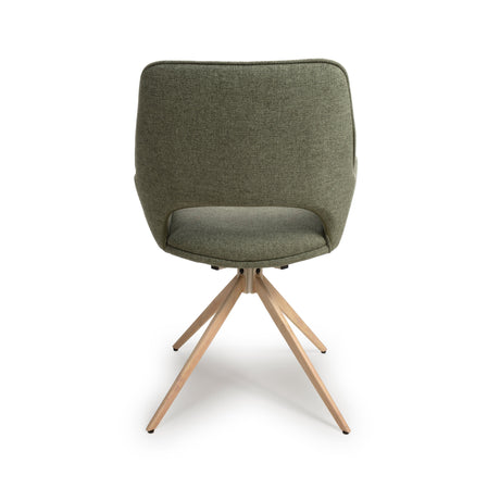 Furniture Link Dining Chair Perth Easy Clean Sage Fabric Swivel Chair (Sold in Pairs)