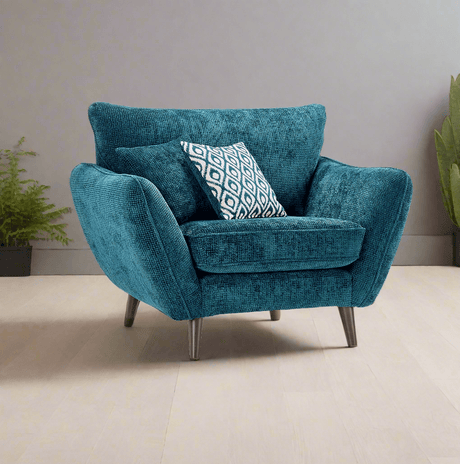 Lebus Love Chair Teal / Oak Perth Love Chair