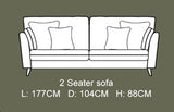 Lebus Sofa Petra 2 Seater Sofa