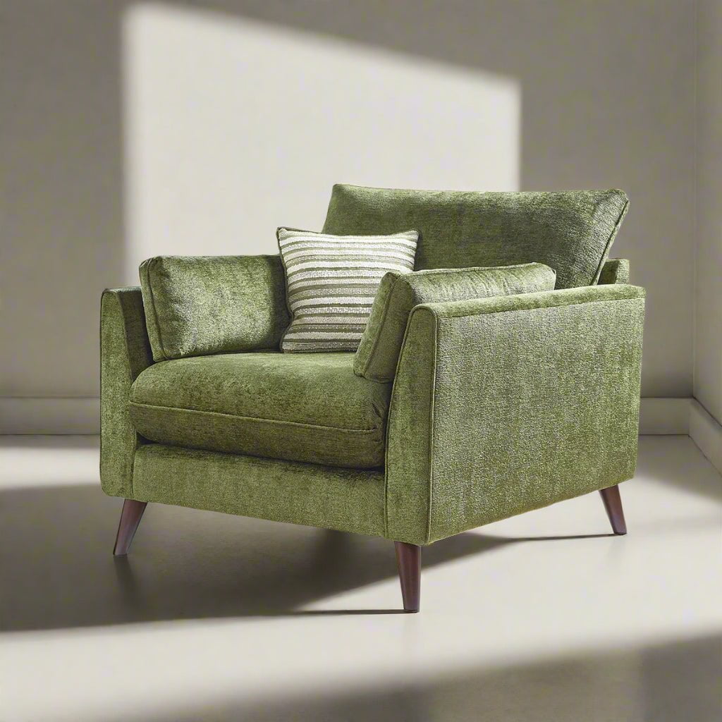 Lebus Armchair Olive / Oak Petra Armchair