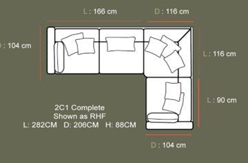 Lebus Corner Sofa Petra Right Hand Facing Corner Sofa