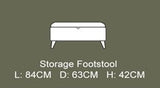 Lebus Foot Stool Petra Storage Foot Stool
