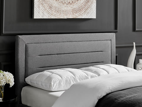 Picasso Grey Fabric Bed