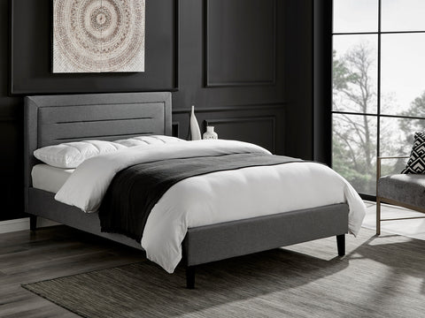 Picasso Grey Fabric Bed