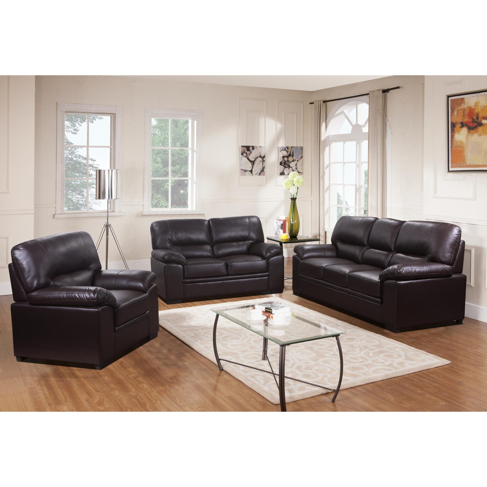 Heartlands Furniture Leather Armchair Black Rachel Faux Leather Armchair