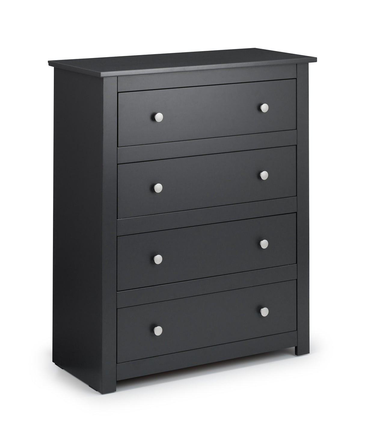 Julian Bowen Chests Radley 4 Drawer Chest - Anthracite