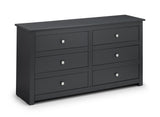 Julian Bowen Chests Radley 6 Drawer Chest - Anthracite