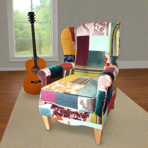 West Midlands Upholstery Regency Patchwork Fireside Chair