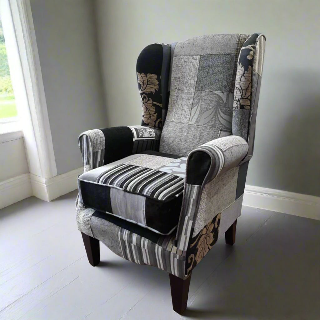 West Midlands Upholstery Regency Patchwork Fireside Chair