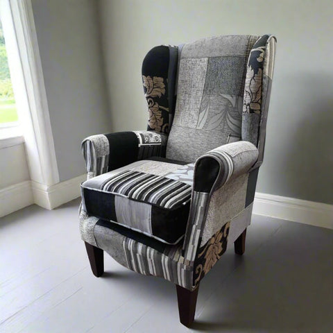 West Midlands Upholstery Regency Patchwork Fireside Chair
