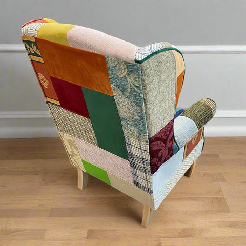 West Midlands Upholstery Regency Patchwork Fireside Chair