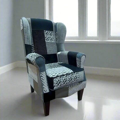 West Midlands Upholstery Regency Patchwork Fireside Chair