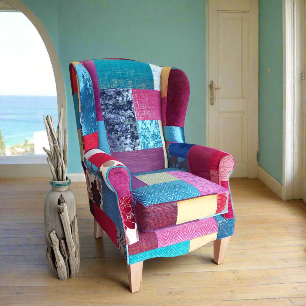 West Midlands Upholstery Regency Patchwork Fireside Chair