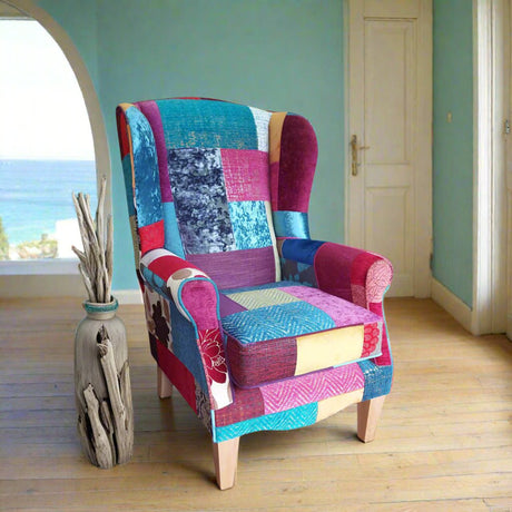 West Midlands Upholstery Regency Patchwork Fireside Chair