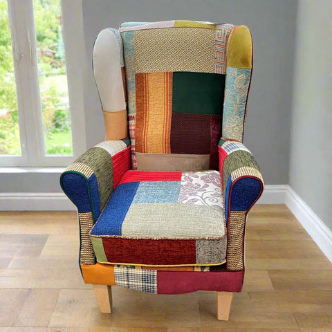 West Midlands Upholstery Regency Patchwork Fireside Chair