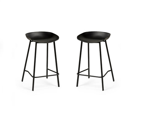 Julian Bowen Bar Stools Renzo Bar Stool Black - Sold in pairs