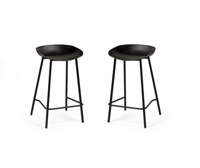 Julian Bowen Bar Stools Renzo Bar Stool Black - Sold in pairs