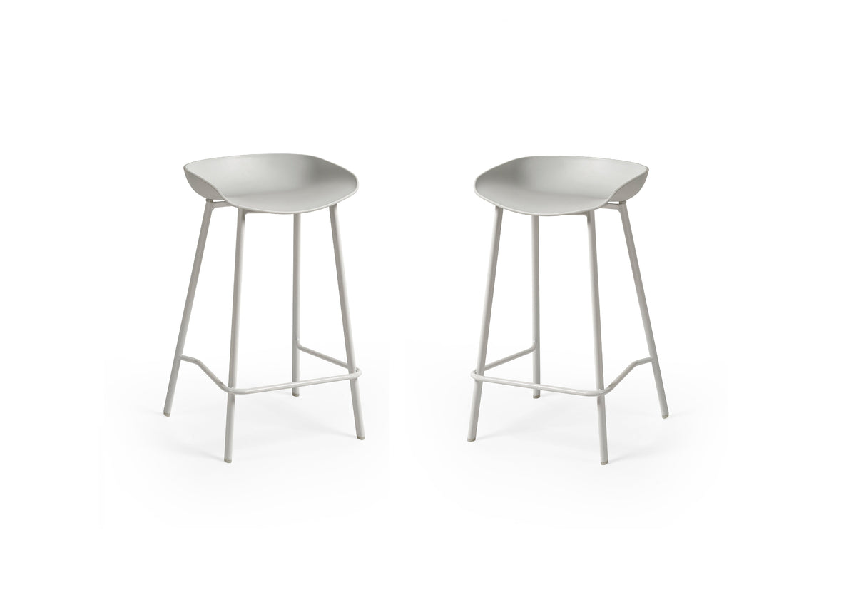 Julian Bowen Bar Stools Renzo Bar Stool Grey - Sold in pairs