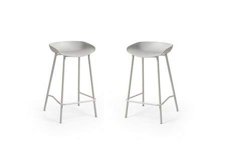 Julian Bowen Bar Stools Renzo Bar Stool Grey - Sold in pairs