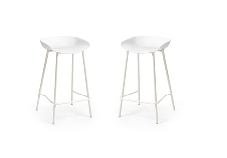 Julian Bowen Bar Stools Renzo Bar Stool White - Sold in pairs