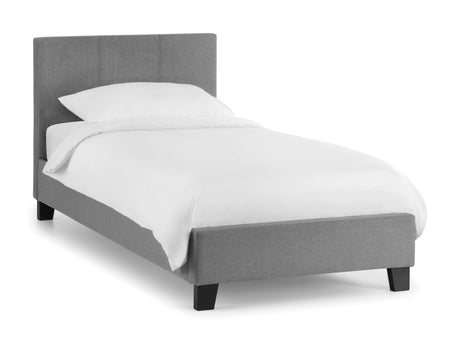 Julian Bowen Bed Rialto 90cm Single Bed - Light Grey