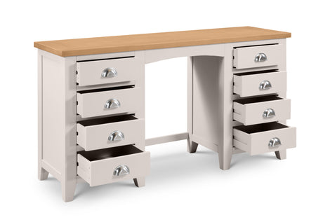 Julian Bowen Dressing Tables Richmond Twin Pedestal Dressing Table