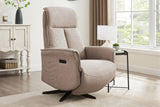 Vida Living Recliner Mushroom Fabric Riya Electric Reclining Accent Chair